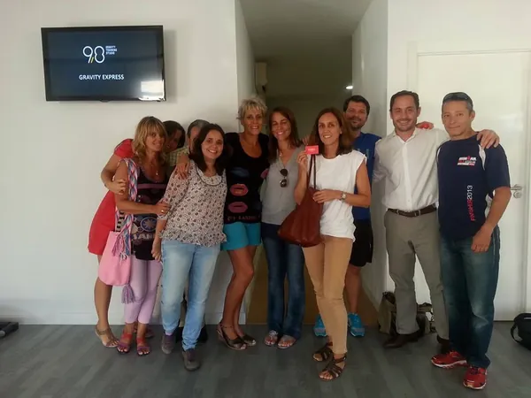 Grupo de asistentes a una charla de nutrición en Madrid